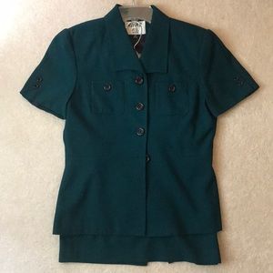 Kasper Emerald Green Skirt Suit